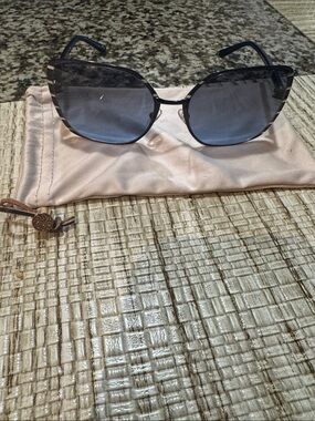 Tory Burch Navy Gradient Cat-Eye Sunglasses
